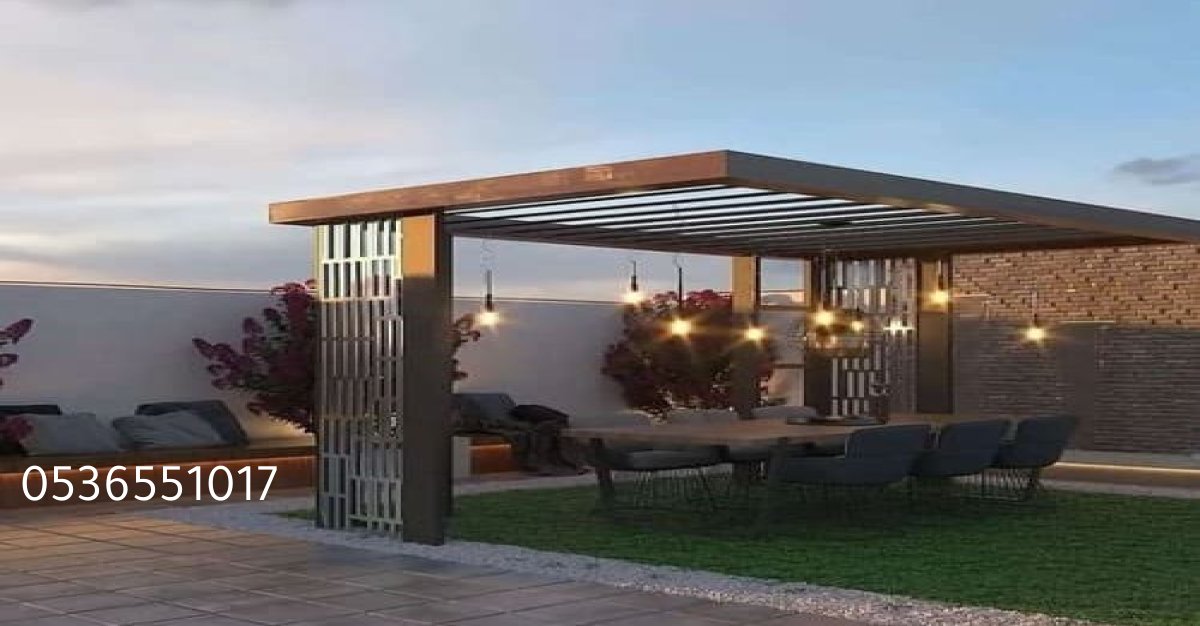 مظلات مدارس توفر الظل للطلاب أثناء فترة الاستراحة